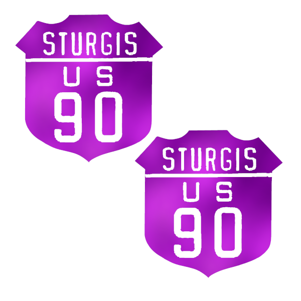 Metallic Purple Sturgis Cross